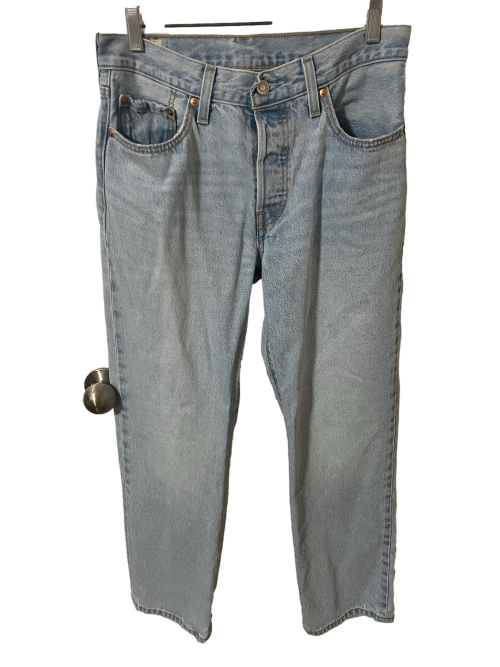 Levi's 501 90’s Light Blue Button Up Straight-Leg Jeans Size 27